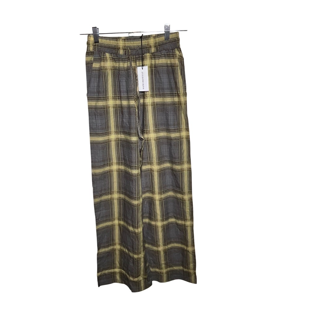 WeWoreWhat Plaid Pajama pants XS drawstring